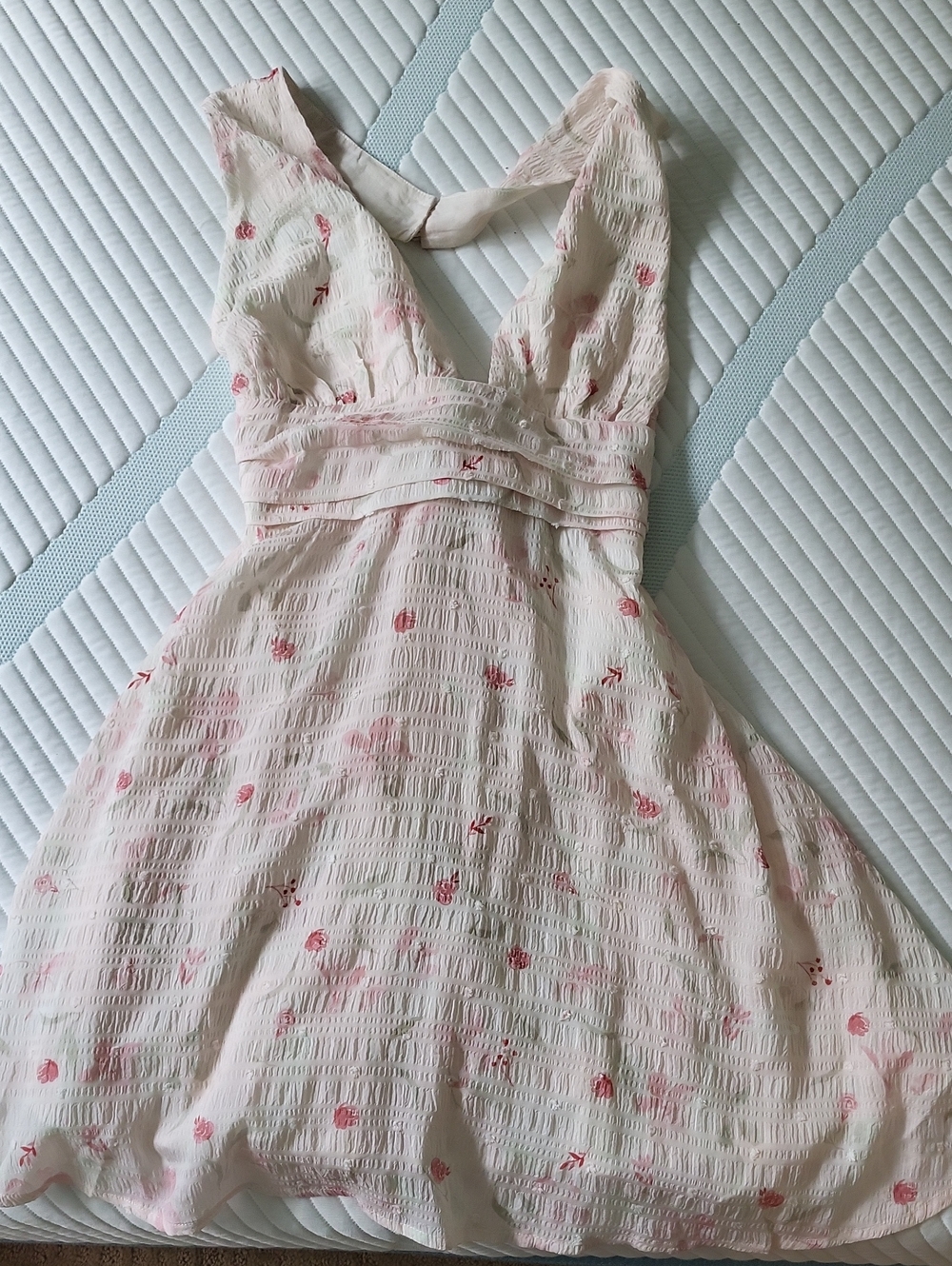 Ash + Antler Cream Dress with Pink Floral Print
